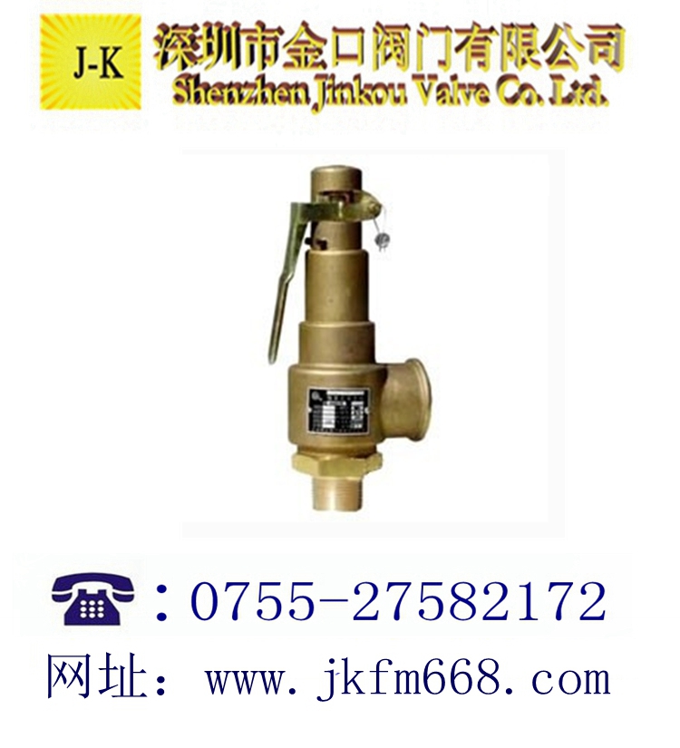 全启式黄铜安全阀